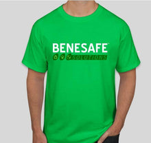 Load image into Gallery viewer, Green Benesafe T-Shirt with Logo