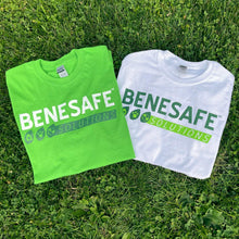 Load image into Gallery viewer, Show off your love for Benesafe's Plant-Based Insect Repellant by wearing a 100% cotton T-Shirt with our Logo.