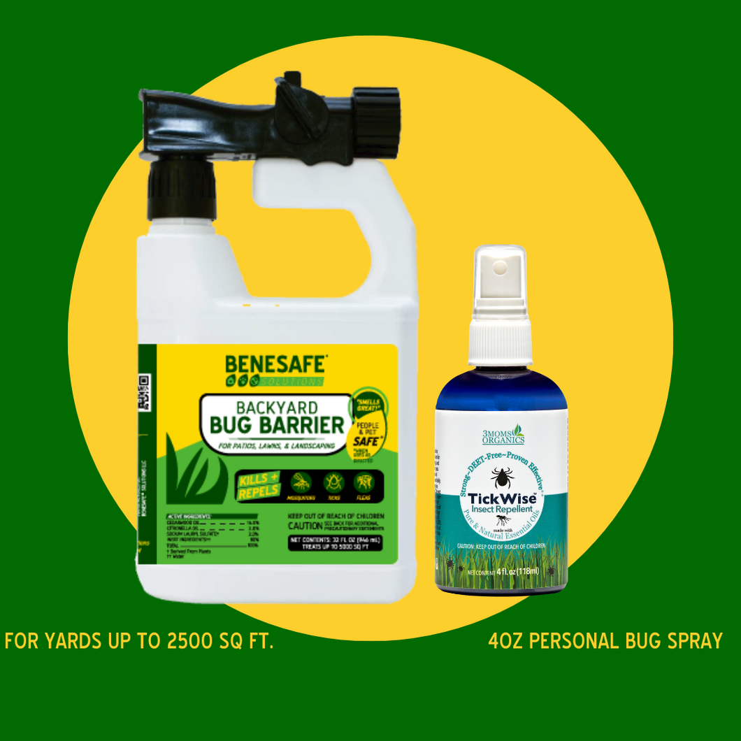 Benesafe Quick Fix Bundle | Bug Spray, Lawn Spray & More