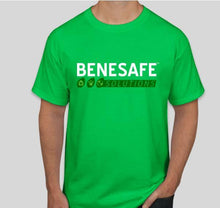 Load image into Gallery viewer, Green Benesafe T-Shirt with Logo
